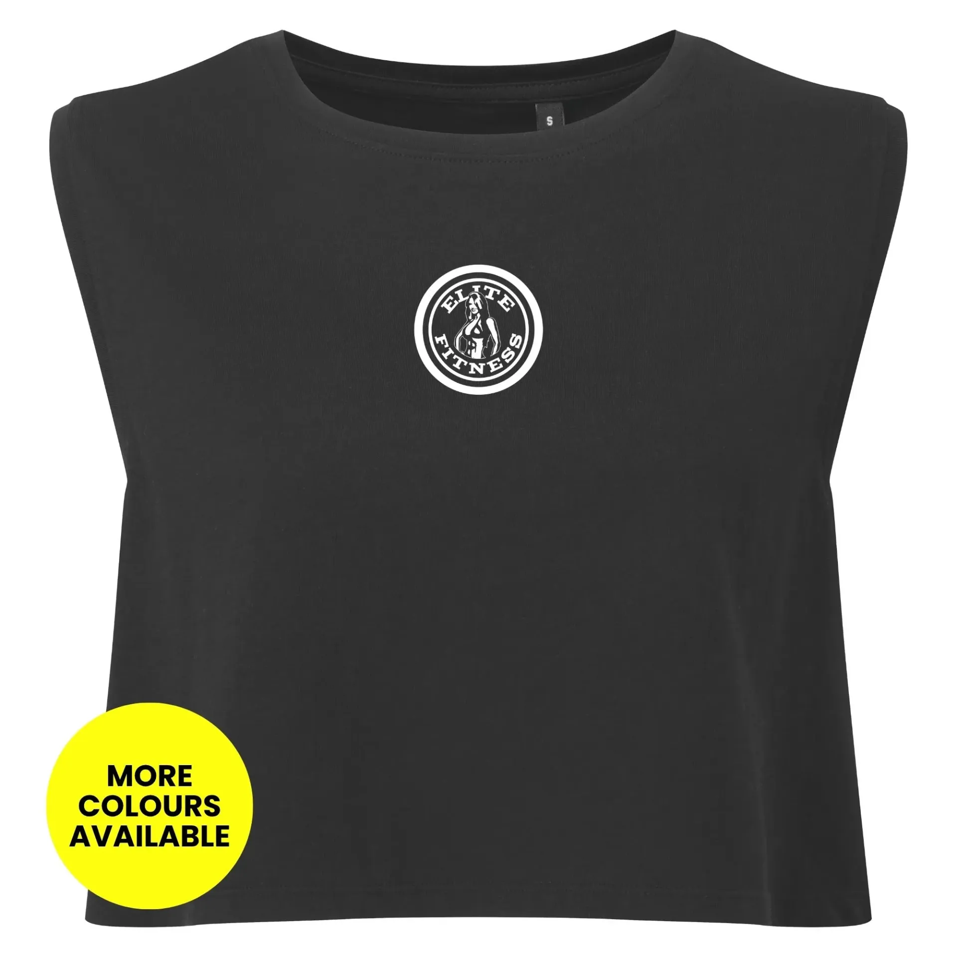 Women’s Cropped Tank (Elite) (Black, XS)